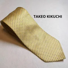 2:ネクタイ TAKEO KIKUCHI 9.5㎝ ライトイエロー A 266　●
