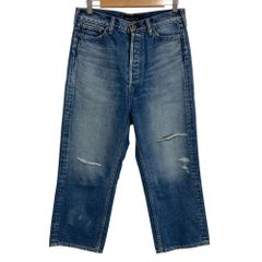 美品♪マディソンブルー ワイドクロップドカットオフデニムパンツ 00  