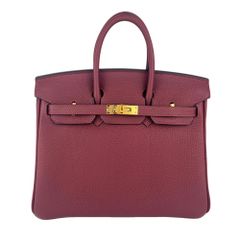 新品未使用 HERMES エルメス Birkin25 バーキン25 Rouge H ルージュアッシュ Togo トゴ GHW ゴールド金具 Stamp-W W刻印 ハンドバッグ