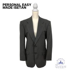 【訳アリ】 PERSONAL EASY MADE ISETAN テーラードジャケット フォーマル おしゃれ メンズ グレー v-72 送料無料
