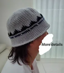 クラッシャーハット　バケハ　バケットハット　ニットハット　クロシェハット