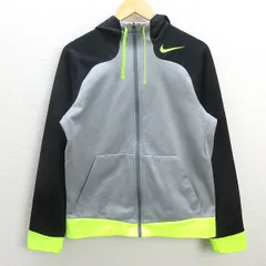 G■ナイキ/NIKE フルジップパーカー/スポーツウエア【M】灰黒/men's/15【中古】■