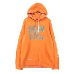 GOTCHA ガッチャ フロントプリント 長袖 パーカー L オレンジ メンズ 古着