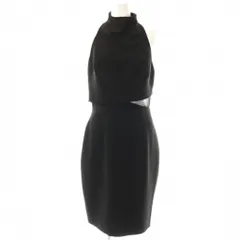 ローレンラルフローレン LAUREN RALPH LAUREN ノースリーブ ワンピース メッシュ 2 黒 /CX ■OS