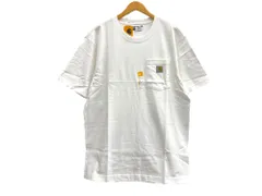 Carhartt (カーハート) Loose Fit S/S POCKET T-SHIRT ルーズ フィット ポケットTシャツ K87-M 半袖 カットソー コットン100％ パキスタン製 M ホワイト メンズ/009