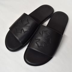 未使用品CHROME HEARTS サンダル 43（27cmクロムハーツ レザー 未使用品】CHROME HEARTS サンダル サイズ43（27cm相当）クロム