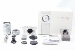 オリンパス OLYMPUS PEN E-PL9 EZダブルズームキット ホワイト 僅か769ショット 付属品満載 元箱◇47542