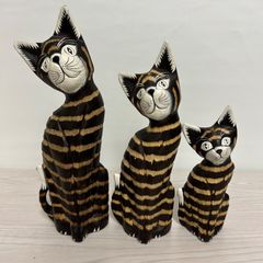 【バリ島直輸入】大きなバリ猫3兄弟 バリ島直輸入】大きなバリ猫3兄弟 - メルカリ
