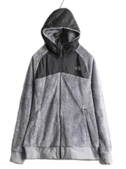 【お得なクーポン配布中!】 US企画 ノースフェイス フリース パーカー ジャケット レディース M The North face アウトドア フード ジャンパー ブルゾン ボア 2トーン