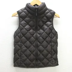 U■ユニクロ/UNIQLO ウルトラライトダウンベスト【M】茶/LADIES/j7【中古】■