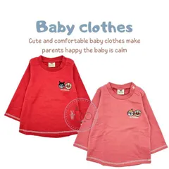 アンパンマン 春物 ミニ裏毛 長袖Ｔシャツ OA3496　23SS　  Anpanman　90/95/100cm