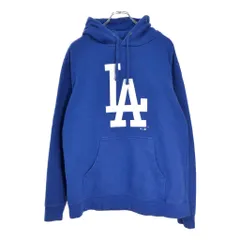 MLB ロサンゼルス・ドジャース スウェット パーカー プロチーム メジャーリーグ ブルー(メンズ L)中古 古着 V6939