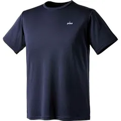 【新品】【Mサイズのみ】prince（プリンス）ユニセックス テニスウェア 半袖Tシャツ 吸汗速乾 UPF50　ネイビー MS4002-127