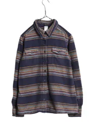 【お得なクーポン配布中!】 14年製 パタゴニア ロングスリーブ フィヨルド フランネル 長袖 シャツ 8 レディース S 程 古着 Patagonia ネルシャツ ネイティブ ボーダー