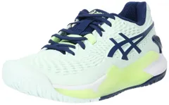 [アシックス] テニスシューズ GEL-RESOLUTION 9 レディース [301(ペールミント/ブルーエクスパンス)] [24.5 cm E]