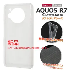 新品■AQUOS R7 SH-52C/A202SH専用マイクロドット加工のクリアソフトスマホケース・r7 aquos SH52C sh-52c sh52c a202sh アクオス moac