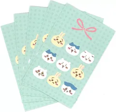 【中古】紙製品 ちいかわ＆ハチワレ＆うさぎ(顔のみ/ライトブルー) ポチ袋 「ちいかわ なんか小さくてかわいいやつ」