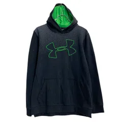 UNDER ARMOUR プリントスウェット パーカー アンダーアーマー キッズ XL ブラック プルオーバー 古着卸 アメリカ仕入 a611-6929のサムネイル