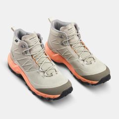 訳あり品　現行品　デカトロン　QUECHUA（ケシュア）レディース 登山・ハイキング ブーツ 防水 MH500 MID リネン 24cm　サンプル品　タグなし