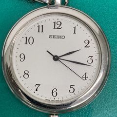 SEIKO 懐中時計 ホワイト 文字盤 シルバー B386 - メルカリ