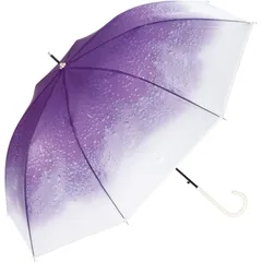 【数量限定】おしゃれ 可愛い 純喫茶 レトロ 映え チャーム さくらんぼ 女性 大きい レディース 60cm 長傘 パープル PT-TA05-001 クリームソーダアンブレラ 旅する喫茶×Wpc. [ビニール傘] 雨傘 Wpc.