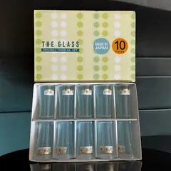 【10客セット】THE GLASS ザ グラス 日本製 東洋佐々木ガラス タンブラー 硝子 ガラス フラワー コップ 昭和 レトロ アンティーク