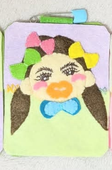 フェルト名札　女子　保育　実習