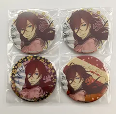 【まとめ売り】 剣が君 縁 ビッグ缶バッジ2016 8周年記念 4点セット