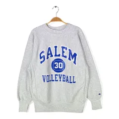 90s チャンピオン USA製 リバースウィーブ ヴィンテージスウェット 刺繍タグ カレッジ アーチロゴ SALEM サイズL 古着