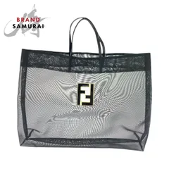 【限定品】フェンディ メッシュ トートバッグ ショルダー 肩がけ ホワイト 限定品】フェンディ メッシュ トートバッグ ショルダー 肩がけ