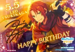 【中古】キャラカード(キャラクター) 月永レオ バースデーブロマイド 「あんさんぶるスターズ!×animatecafe」 対象商品購入特典