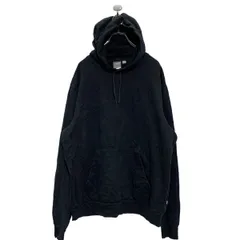 PUMA ロゴ スウェット パーカー XL ブラック プーマ 裏起毛 型押しロゴ プルオーバー 古着卸 アメリカ仕入 a601-6273