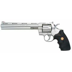 【8月25日再入荷予定】クラウンモデル コルト パイソンハンター 8インチ シルバー 10才以上用エアリボルバー
