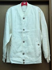 dunhill ダンヒル ブルゾン ホワイト 38 M L 薄手 ジャケット コットン100％