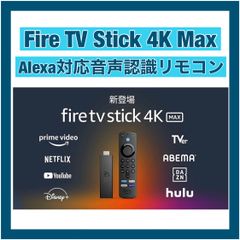Fire TV Stick 4K Max - Alexa対応音声認識リモコン - Nature Store ...