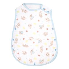 スリーパー 夏用 ガーゼ 綿100％ シナモロール （ サンリオ シナモン おくるみ ベスト 寝冷え防止 綿 コットン ベビー プレゼント 出産祝い かわいい ベビースリーパー パイル お昼寝 新生児 赤ちゃん 着脱簡単 ベビー用品 ）