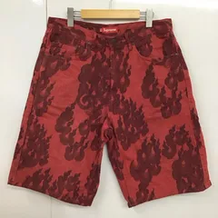 パンツ Supreme Flames Jacquard Denim Short Supreme Flames Jacquard Baggy Denim Short (SS23) - $148