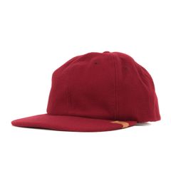 新品 visvim ビズビム キャップ サイズ:S/M エクセルシオール ウール 8パネル キャップ EXCELSIOR CAP WOOL バーガンディー 帽子