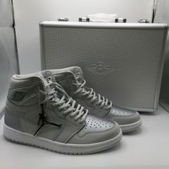 未使用　タグ付き　NIKE AIR JORDAN 1 RETRO HIGH OG 2020 25.0cm シルバー　ブリーフケース付き