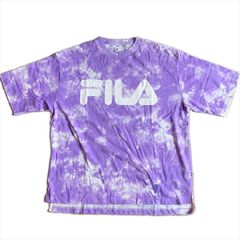 FILA / TIEDYE PRINT T-Shirts / Purple / Mens