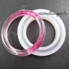 1個 バングル 腕輪【選べる内径54mm 58mm 60mm】レジン用 シリコンモールド 型 モールド 型 シリコン ブレスレット◎RM023L