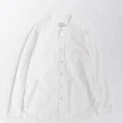 RINEN リネン 80/2ダウンプルーフ スタンドカラーシャツ 01.シロ 長袖 SHIRT 平織 新品のサムネイル