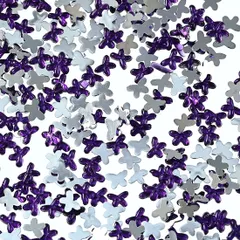 ラインストーン 紫 蝶 3.5mm 9000粒 プラ製 ネイル レジン封入 デコ ハンドメイド パーツ BD3476