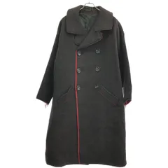 Y's ワイズ 15AW カットオフウールダブルチェスターコート YY-C01-104 バーガンディ 1のサムネイル