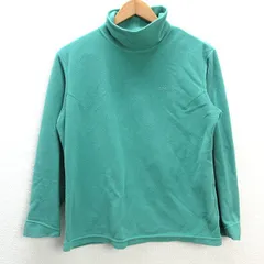 y■モンベル/MONT-BELL シャミース ハイネックセーター/Women's /1104441■緑系【レディースL】LADIES/41【中古】