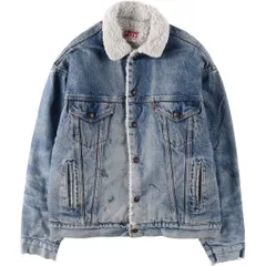 70s LEVIS 70605 ボアジャケット/ levis リーバイス 557 70's Levi's 70605 デニムボアジャケット 濃紺 表記(50