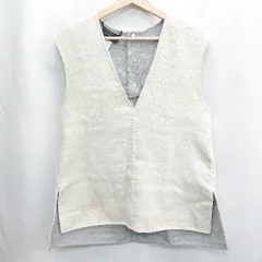 ◇ ⊇ UNITED ARROWS ユナイテッドアローズ ノースリーブ ベスト サイズSH オフホワイト レディース E  【1502200010708】