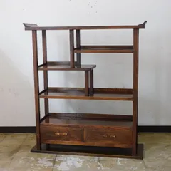 茶箪笥　欅箪笥　茶道具収納　アンティーク　時代家具 欅 茶箪笥 中古 木製 タンス チェスト アンティーク 和風 飾り棚