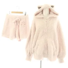ジェラートピケ gelato pique × ポケモンスリープ セットアップ 上下2点セット 23AW ジェラプリンパーカー ショートパンツ ルームウェア 刺繍 ピンク /KO ■OS