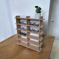 メガネスタンド メガネ置き オープンラック ラック MDF 収納 簡単 組み立て